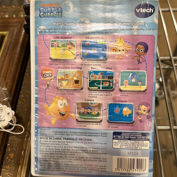 VTECH Nickelodeon bubble guppies, MobiGo game with original box - Picture 3 of 3